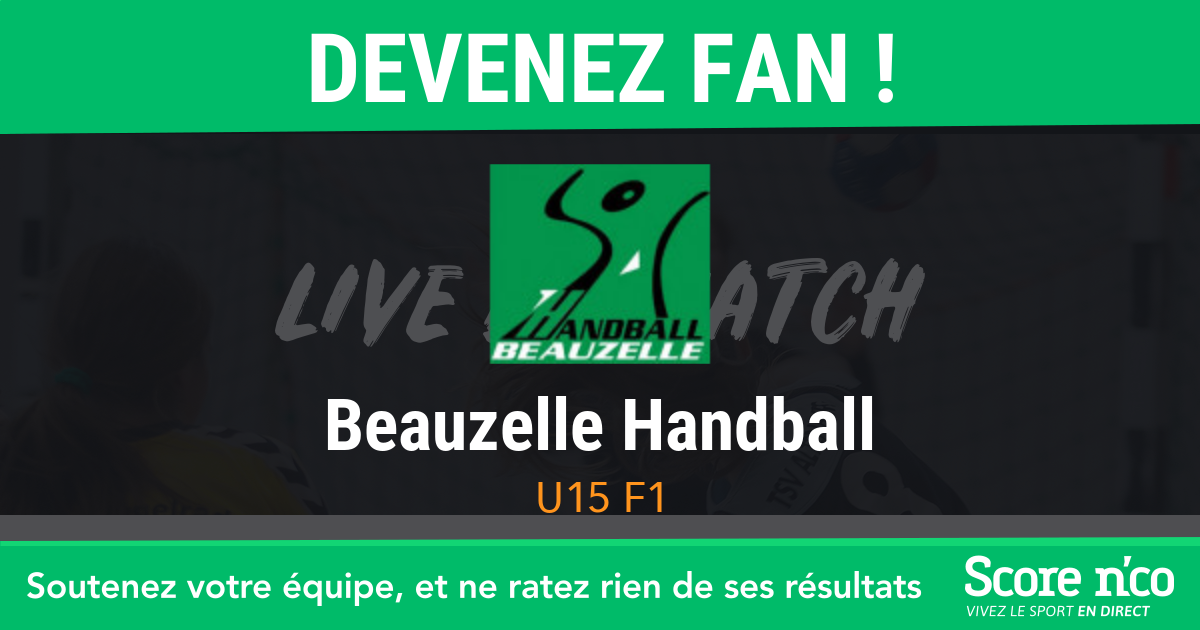 U15 F1 Beauzelle Handball Hand 15 Ans F 2eme Division Poule 04 1ere Phase Score N Co